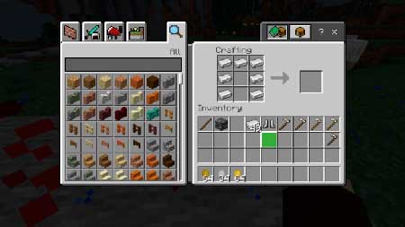Disabled Tool/Armor/Weapon Recipes mcpe 1