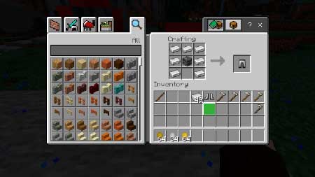 Disabled Tool/Armor/Weapon Recipes mcpe 2