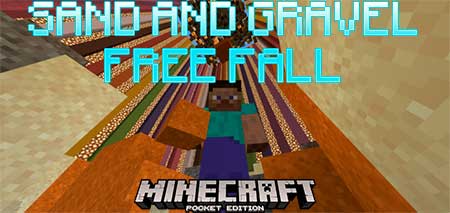 Карта SAND AND GRAVEL FREE FALL для Minecraft PE