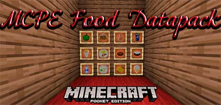 Мод MCPE Food Datapack для Minecraft PE