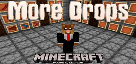 Мод More Drops для Minecraft PE