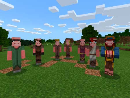 Pig Villagers mcpe 1