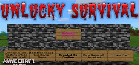 Карта Unlucky Survival для Minecraft PE