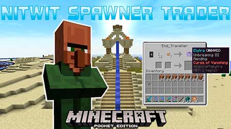 Мод Nitwit Spawner Trader для Minecraft PE