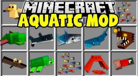 Мод Aquatic++ для Minecraft PE