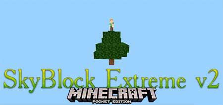 Карта SkyBlock Extreme v2 для Minecraft PE