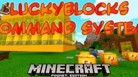 Карта LuckyBlocks Command System для Minecraft PE