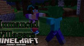 Мод Humanoid Villagers на Minecraft PE