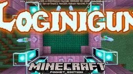 Мод Loginigun на Minecraft PE