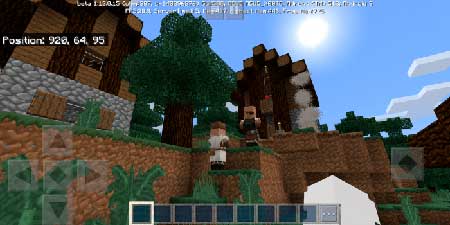 Taiga Village, Stronghold and Dungeon mcpe 2