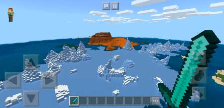 Mesa Biome and Ice Spikes At Spawn! mcpe 3