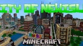 Карта City of Newisle для Minecraft PE