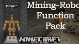 Мод Mining-Robot Function Pack на Minecraft PE