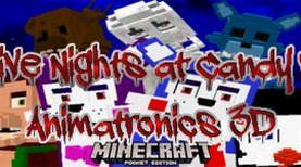 Мод: Пять ночей c Кенди: Аниматрониксы 3D [Мобы]