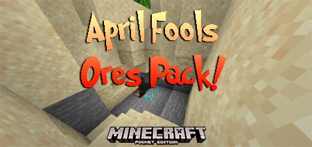 Текстур пак April Fools Ores Pack Plaza [1.14-1.16]