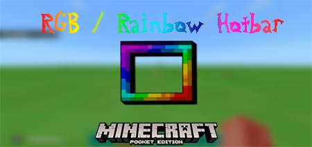 Текстуры RGB / Rainbow Hotbar [1.10-1.16]