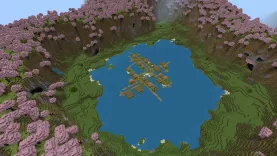 Сид на красивую вишневую деревню