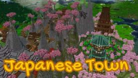 Карта Old Japanese Town in the Cherry Biome